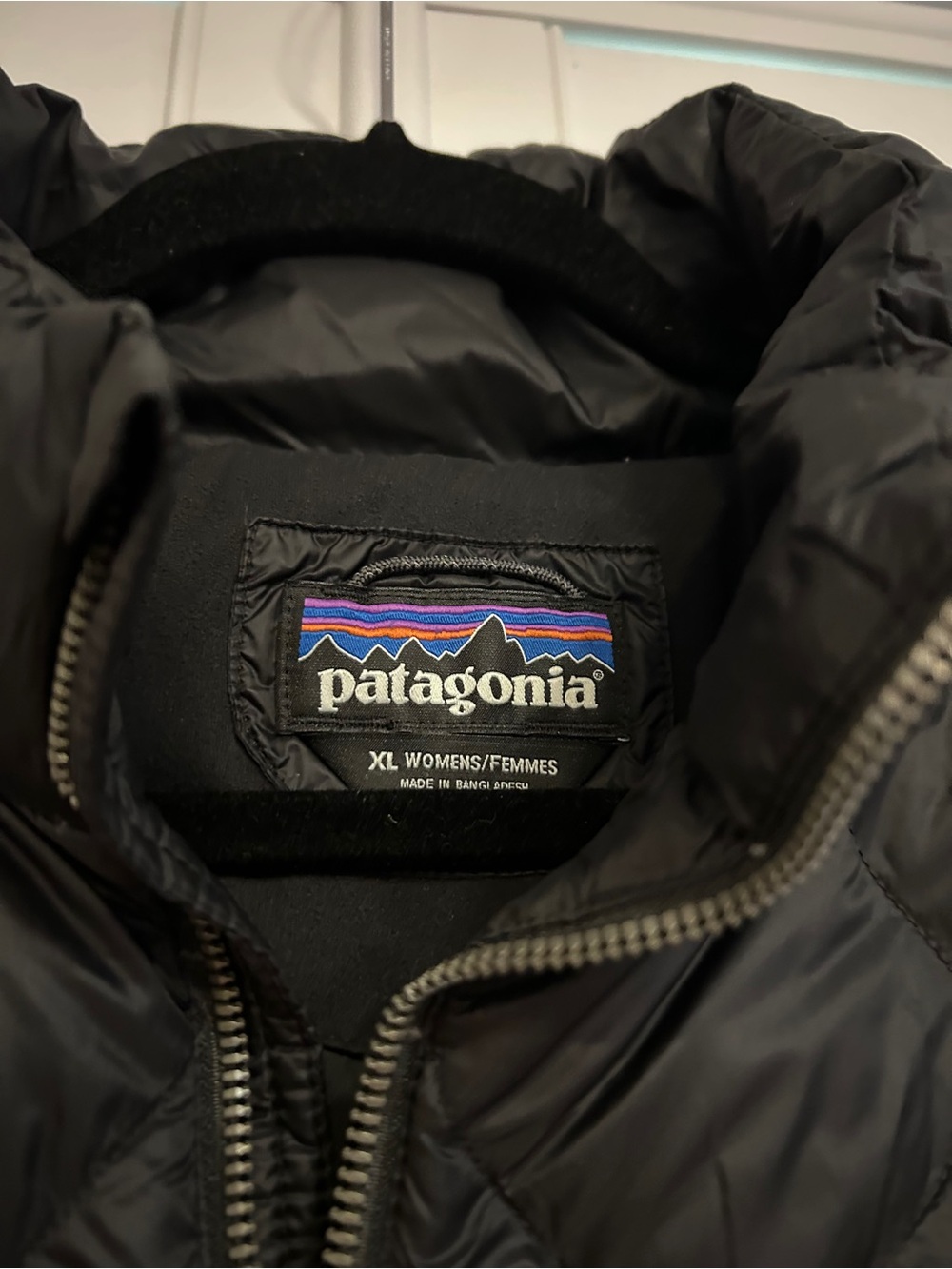 Patagonia Quilted Puffer Jacket Black Size XL - Picture 3 of 5